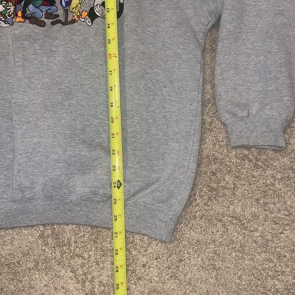 Vintage 1992 Acme Clothing Looney Tunes Embroidered Sweatshirt Gray Size Large - Picture 5 of 8